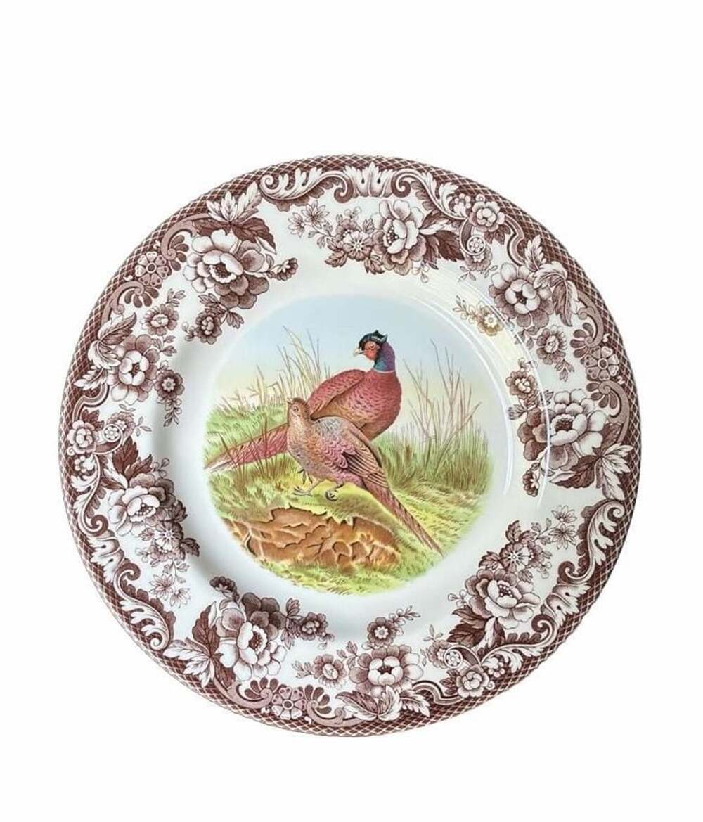 Spode Woodland Pheasant Dinner Plate 10.5 Inch